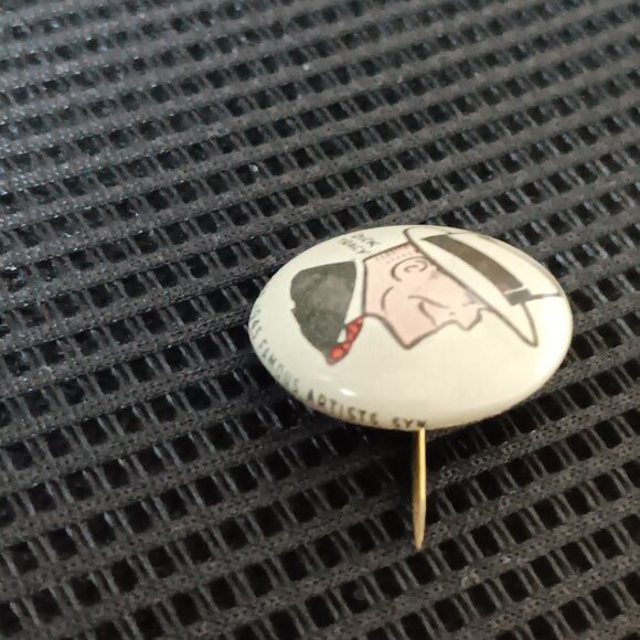 Rare Vintage Dick Tracy Pep Pinback Button Pin Kellogg's Cereal Tin Lithograph - Picture 5 of 7